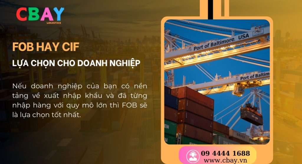 FOB là gì? Giữa CIF và FOB, Doanh nghiệp nên chọn cái nào