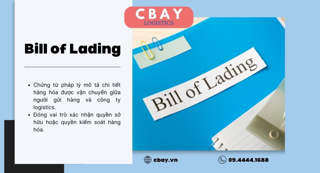 Bill of Lading thường được viết tắt là B/L