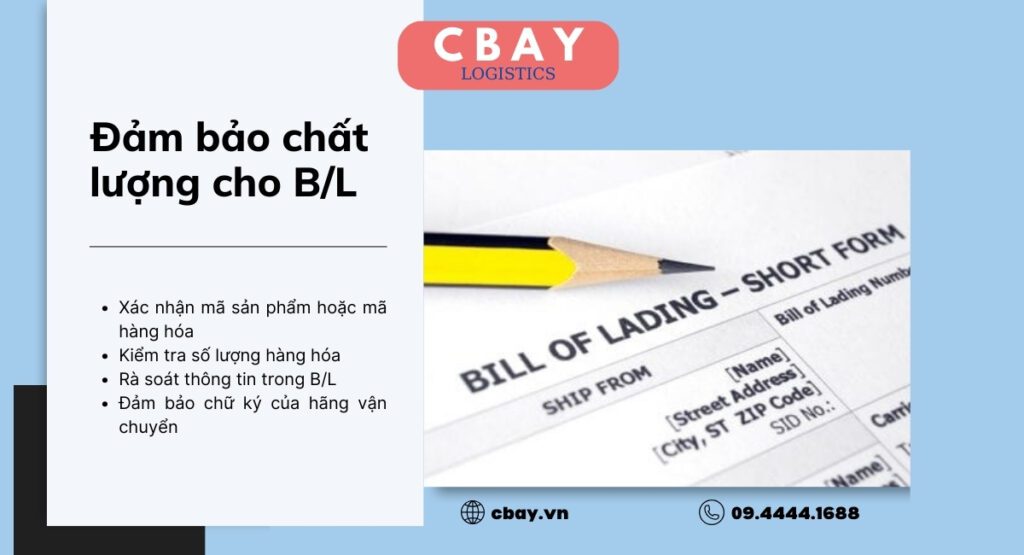 Có thể thiết lập quy trình đảm bảo chất lượng và giảm thiểu rủi ro mắc lỗi tốn kém trên Bill of Lading