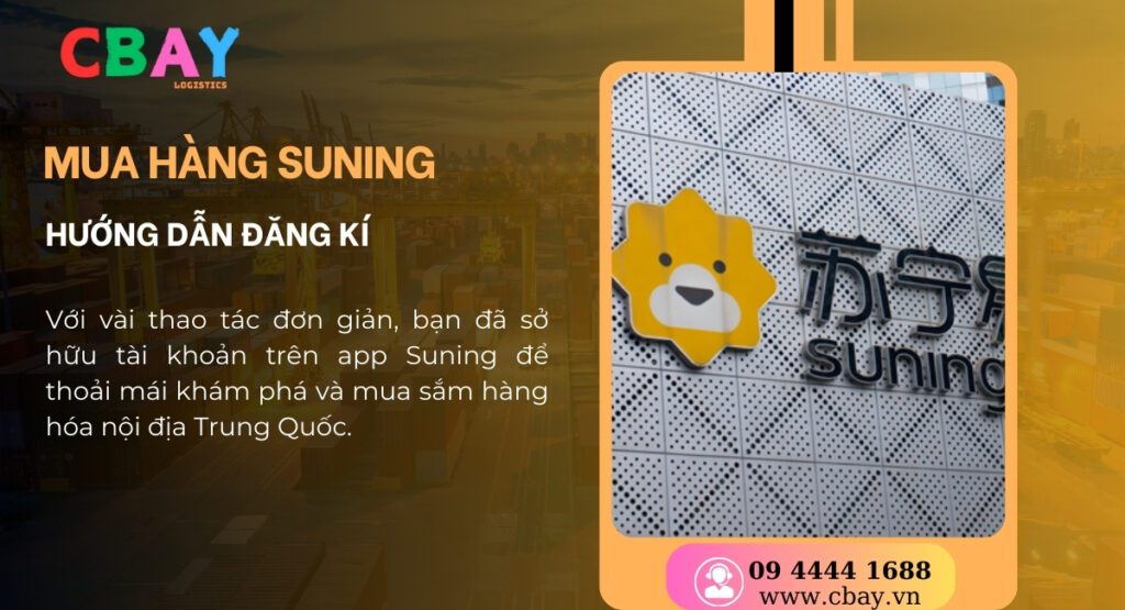 Cách đăng ký tài khoản mua hàng app Suning
