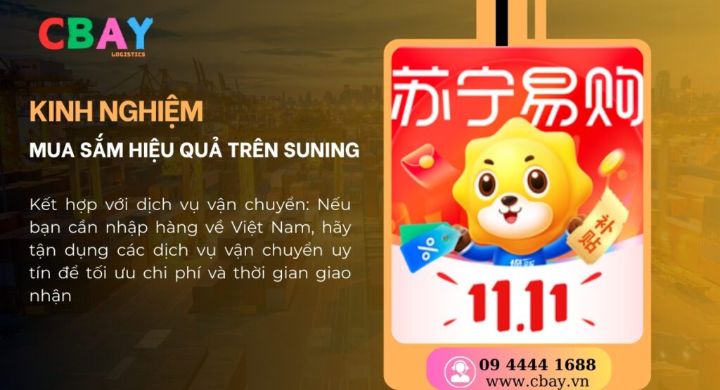 Kinh nghiệm mua sắm hiệu quả trên Suning