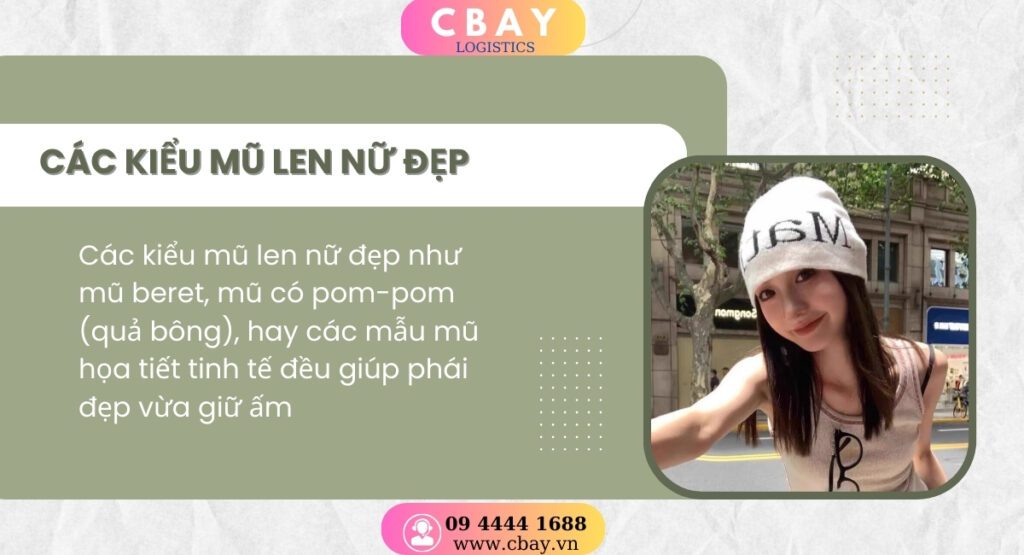 Các kiểu mũ len đẹp xu hướng 
