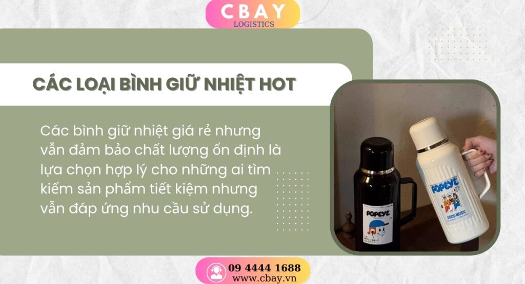 Khám phá các loại bình giữ nhiệt được ưa chuộng