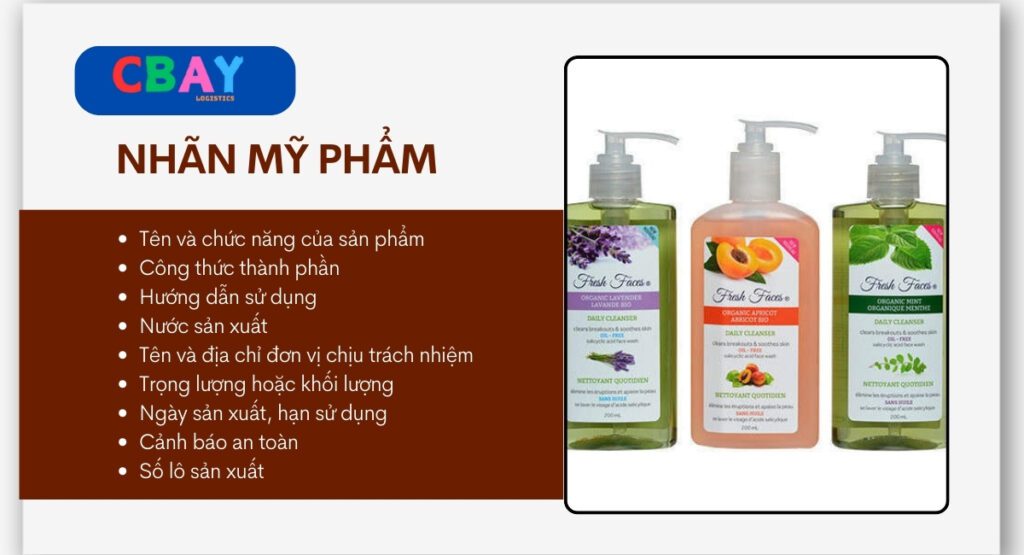 thủ tục nhập khẩu mỹ phẩm trung quốc