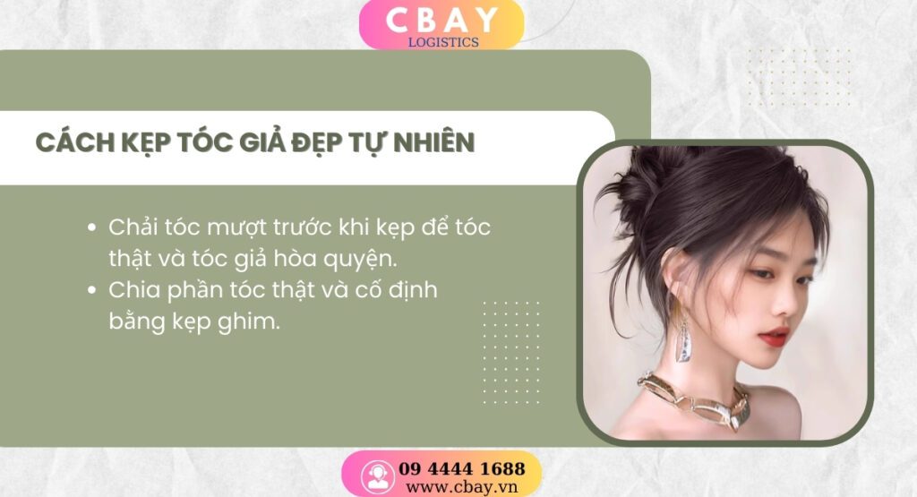 Các loại kẹp tóc giả phổ biến trên thị trường