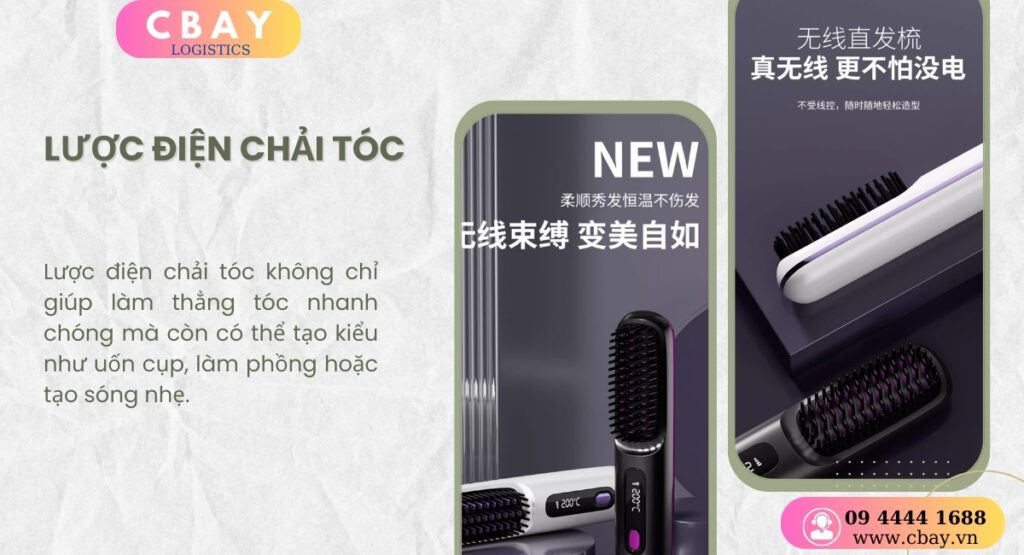 Lược điện chải tóc không chỉ giúp làm thẳng tóc nhanh chóng mà còn có thể tạo kiểu