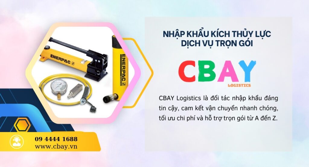 Nhập khẩu kích thủy lực từ Trung Quốc qua Giang Huy Logistics