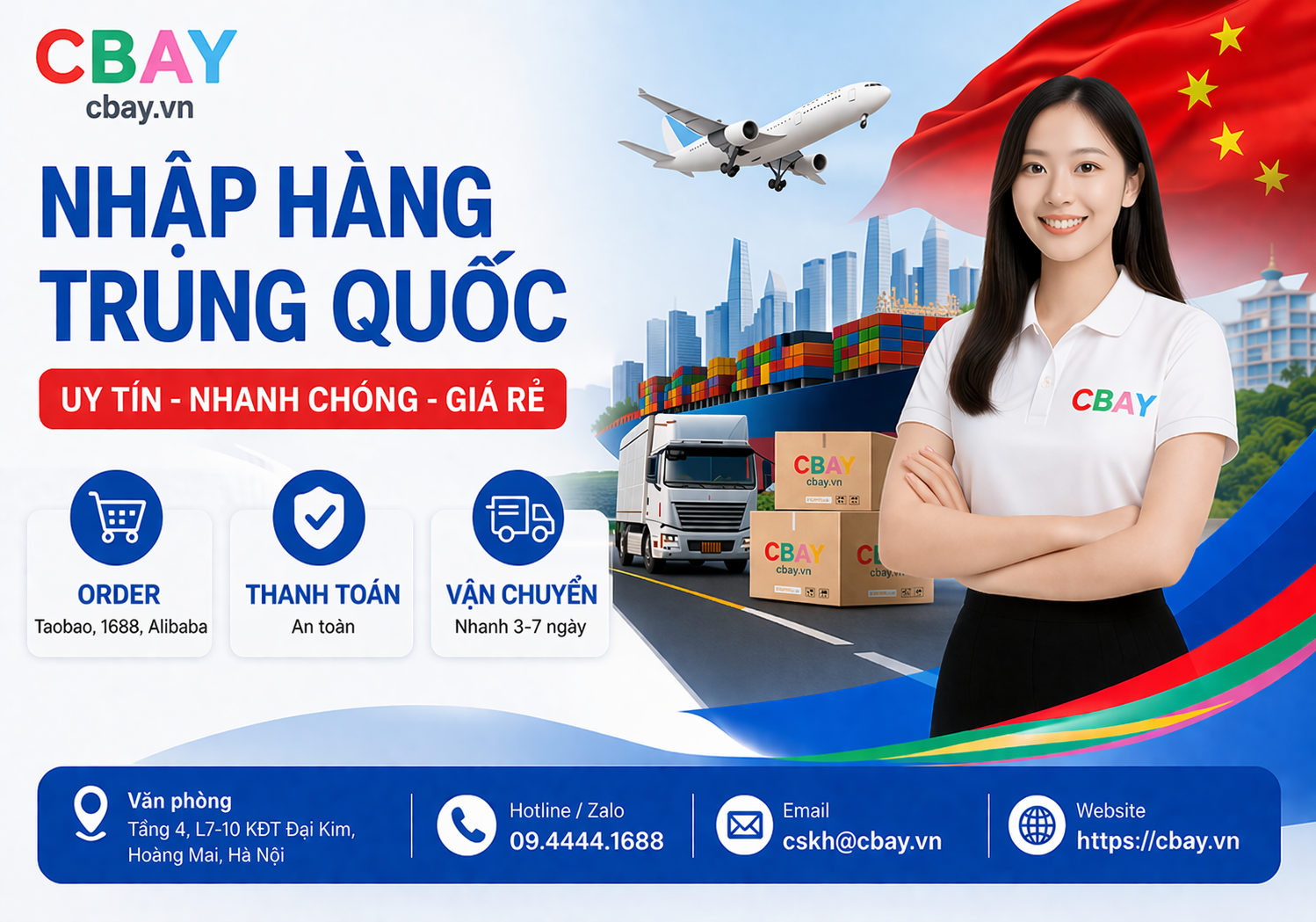 Dịch vụ nhập hàng Trung Quốc tại Cbay.vn