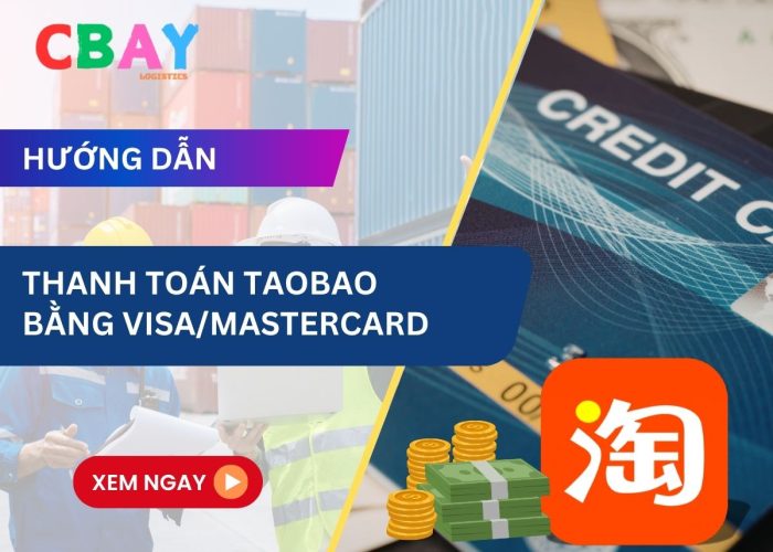 thanh toán Taobao bằng thẻ visa
