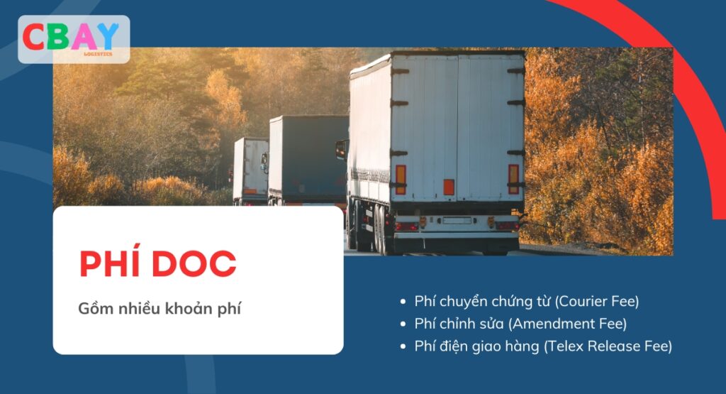 Phí DOC bao gồm nhiều khoản chi phí liên quan đến việc xử lý chứng từ và các thủ tục