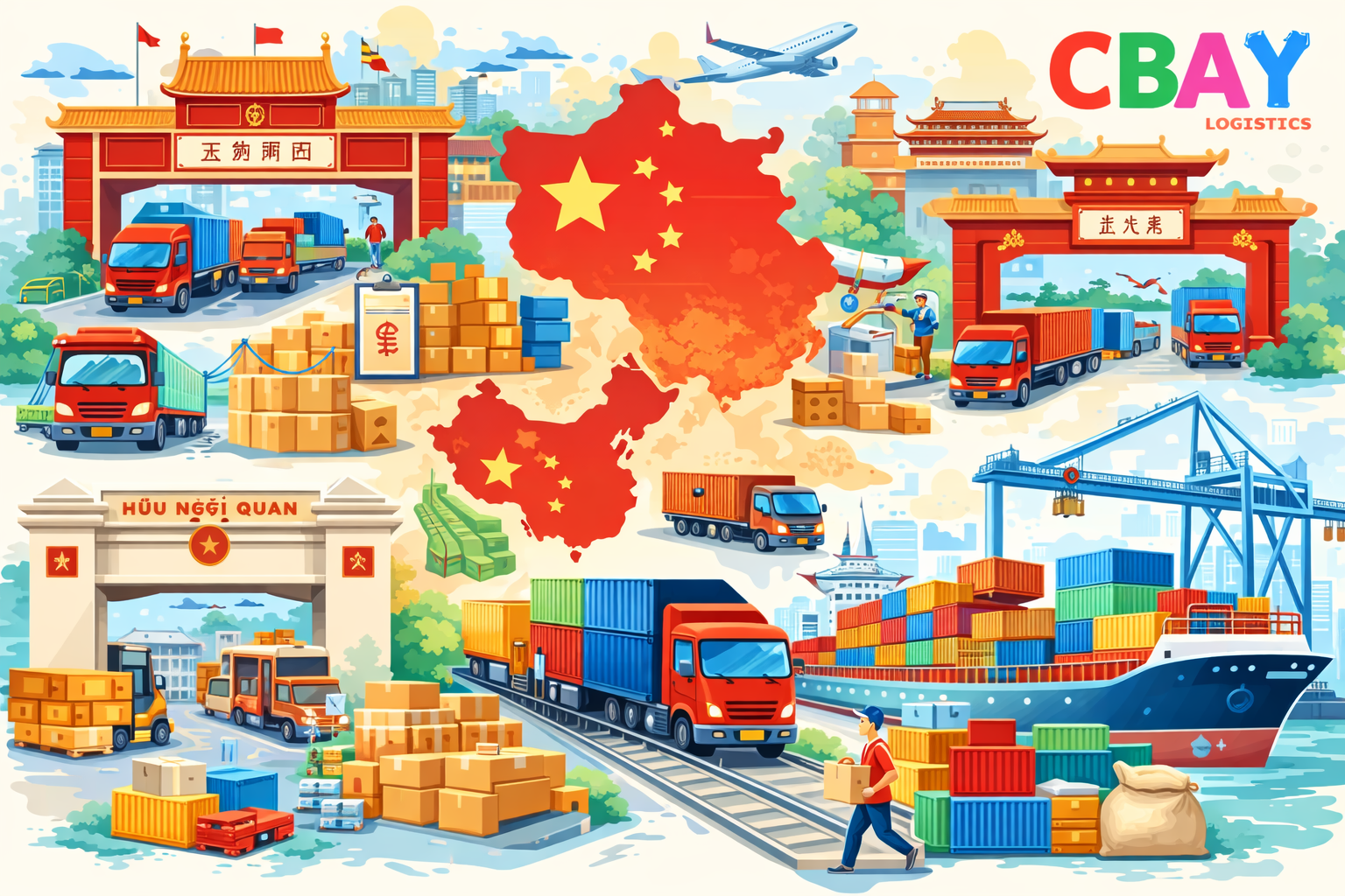 Khám phá 4 cửa khẩu nhập hàng Trung Quốc về hàng siêu tốc