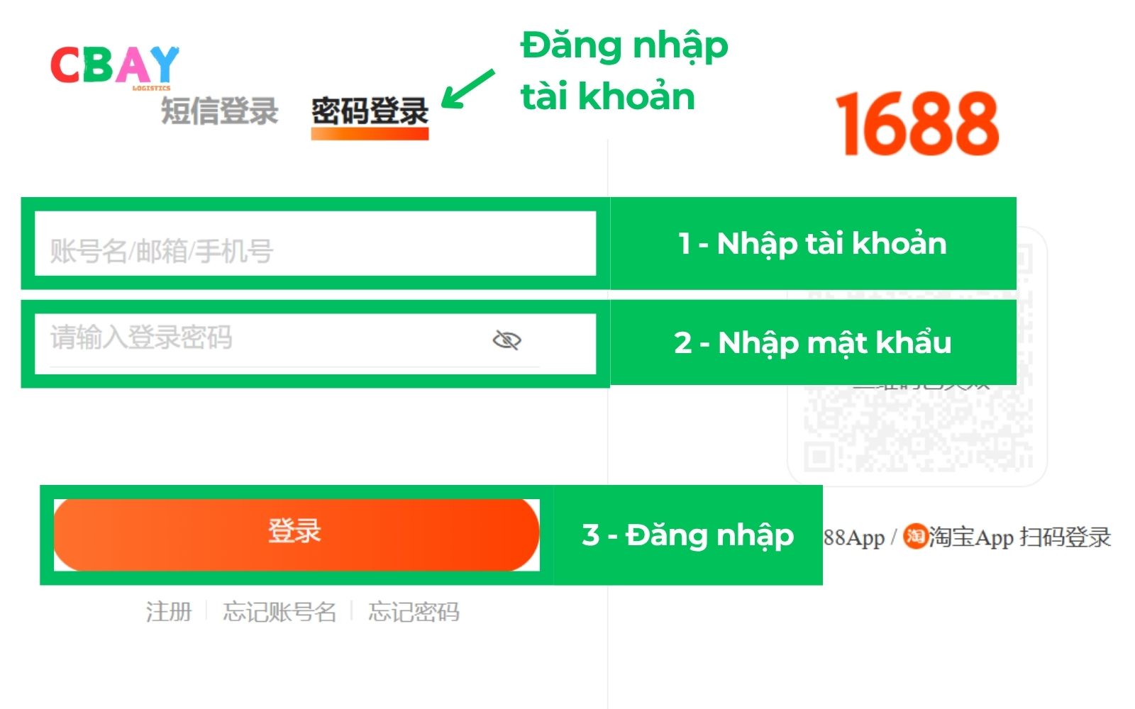 Đăng nhập tài khoản mật khẩu