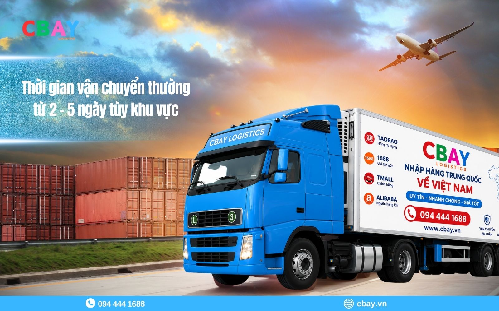 Thời gian vận chuyển hàng đi Trung Quốc