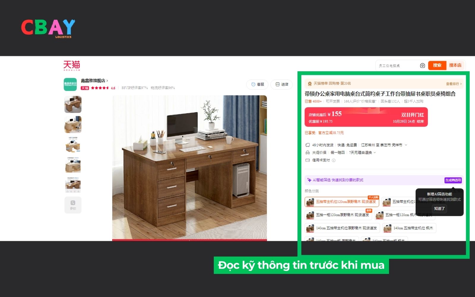 Mua sản phẩm sale lễ độc thân Trung Quốc