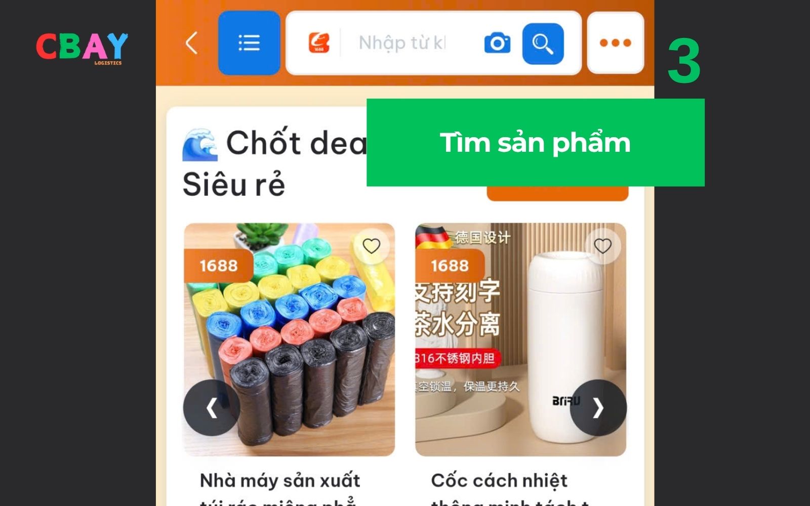 Tìm sản phẩm mua hàng AliExpress